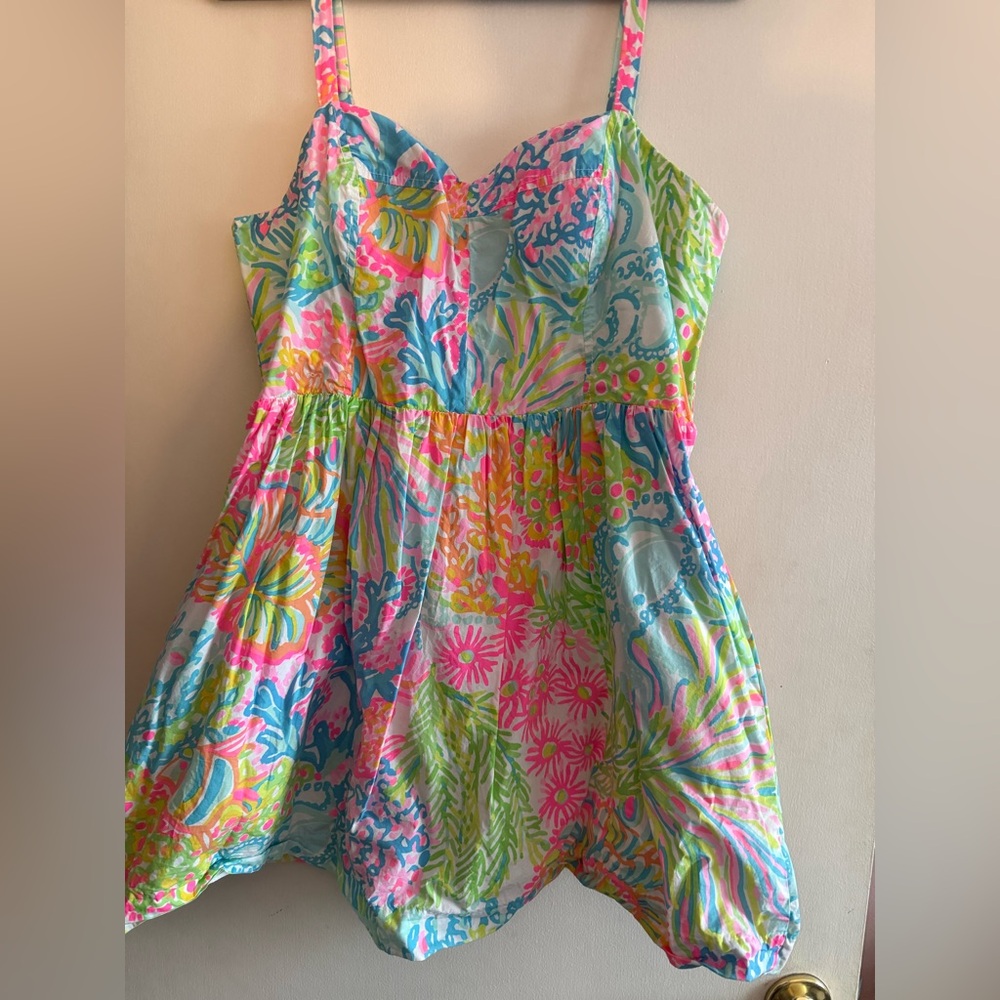 Lilly Pulitzer Colorful Floral Sundress size 14